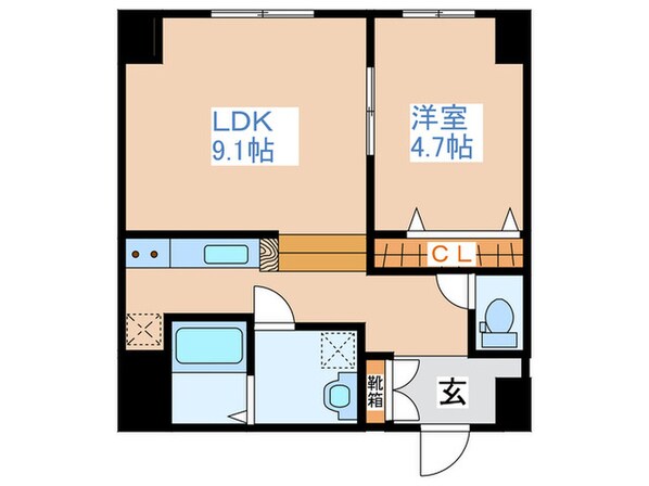 フロントコート南平岸の物件間取画像